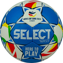 Мяч гандбольный SELECT Ultimate EHF Euro Men Replica v24, р.2, EHF Appr Синт. кожа (полиуретан)