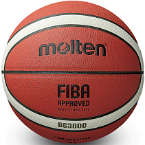 Мяч баскетбольный MOLTEN р.7, FIBA Appr, Синт. кожа (полиуретан)