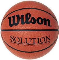 Мяч баск. "WILSON Solution" арт.B0616X, р.7, FIBA Approved, композит PU, бутиловая камера, коричневый.