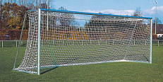 Сетка для футбольных ворот нить 4,0 мм 7,5х2,5х(1х2)м белый