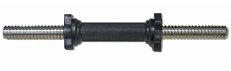 Гриф для гантели хромированный, длина 400 мм, разборный, замок - гайка Кетлера с резьбой 30мм, не вращающаяся обрезиненная ручка, вес 2кг.