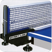 Сетка для настольного тенниса Start Line Smart нейлоновая, с регулируемым натяжением и высоты, крепление пластиковое, фиксатор