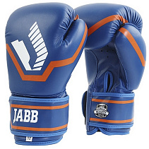 Перчатки бокс.(иск.кожа) Jabb JE-2015/Basic 25 синий 10ун.